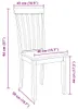 vidaXL Chaises de salle à manger 2 pcs. Blanc Bois massif Voir les images du produit 8