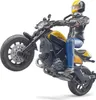 Bruder Motorrad Ducati Scrambler mit Fahrer Produktbild-Vorschau 2