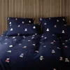 elegante Soft-Flanell Bettwäsche Teddy dunkelblau 135x200 Produktbild-Vorschau 3