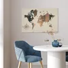 MuchoWow® Poster Weltkarte - Holzbrett - Windrose 90x60 cm Produktbild-Vorschau 5