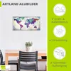 ARTland Wandbild Alu für Innen & Outdoor bunte Weltkarte Produktbild-Vorschau 4