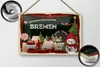 Blechschild Weihnachten Grüße aus BREMEN Geschenk Produktbild-Vorschau 2