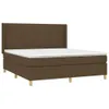 Boxspringbett mit Matratze & LED Dunkelbraun 160x200 cm Produktbild-Vorschau 4