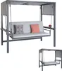 Alu-Hollywoodschaukel HWC-L47, Gartenschaukel Hängeschaukel Produktbild-Vorschau 1