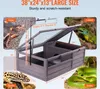 Schildkrötengehege Schildkrötenhaus Terrarium aus Holz Produktbild-Vorschau 6