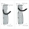 relaxdays Bike nástěnný držák sada 2 ks šedá Náhled obrázku produktu 4