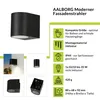 Moderní nástěnné svítidlo černé IP44 downlight venkovní Náhled obrázku produktu 2