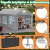 UISEBRT 3x6m Premium Party Tent Pavilion with side parts, Voir les images du produit 4