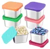 6er-Pack Snackbehälter aus Edelstahl mit 170 ml Produktbild-Vorschau 1