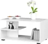 Biely konferenčný stolík s úložným priestorom, 90 x 50 x 45 Náhľad obrázku produktu 2