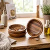 3er Set Teller Akazie Ø10cm Holzteller Dipschale Produktbild-Vorschau 4