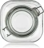 A top-down view of a glass storage jar with a clamp lid. Anteprima dell’immagine prodotto