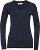 Russell Collection R-710F-0 | LadiesŽ V-Neck Knitted Produktbild-Vorschau 1