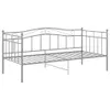The Living Store Schlafsofa Bettgestell Grau Metall 90x200 Produktbild-Vorschau 3