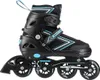 A black and blue inline skate is shown against a white background. Anteprima dell’immagine prodotto