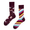 Many Mornings Merry gemusterte Socken The Unicorn burgundy Produktbild-Vorschau 2