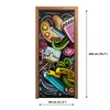 Türposter 80x200 cm Türaufkleber Türtapete Türfolie Produktbild-Vorschau 2