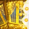 LED-Lichtvorhang 2x2 m, warmweiß, 200 LEDs, USB, 8 Modi Productafbeelding-voorbeeld