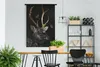 MuchoWow® Wandteppich Wandbehang Hirsch - Schmetterling - Produktbild-Vorschau 2