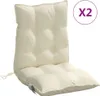 vidaXL Niedriglehner-Auflagen 2 Stk. Creme Oxford-Gewebe Produktbild-Vorschau 1