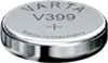 A close-up, slightly angled view of a Varta V399 watch battery. Voir les images du produit