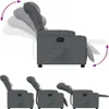 vidaXL Relaxsessel Grau Kunstleder Produktbild-Vorschau 4