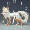 Wallario Design Wanduhr Geheimnisvoller Fuchsgeist aus Produktbild-Vorschau 1