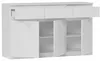 Komoda 120 cm 3 zásuvky 3 dveře skříňka FRAMIRE S-3 bílá Náhled obrázku produktu 5