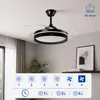 Stropný ventilátor s LED osvetlením, 4 sklopnými lopatkami Náhľad obrázku produktu 10