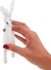 Rentier Beflockt Dekorative Weissen Samt Figur Weihnachten Produktbild-Vorschau 6