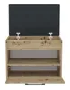 Meuble à chaussures avec assise MEELIS 2 – chêne artisan Voir les images du produit 3