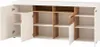 Sideboard 200 cm breit weiß mit Eiche SUTTON-61 Produktbild-Vorschau 3