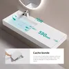 doporro Lavabo Suspendu avec Bonde Vasque à Poser Blanc Mat Voir les images du produit 4