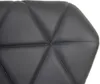 A close-up view of the quilted upholstery of a gray bar stool. Náhled obrázku produktu