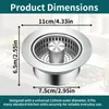 Spülenabtropfsieb aus Edelstahl, Ø 110 mm, geruchshemmend Productafbeelding-voorbeeld