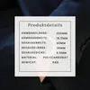 A close-up of a person wearing a dark suit, with a product details card overlaid on the image. Produktbild-Vorschau