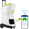 A tennis ball machine with a smartphone displaying its remote control app. Anteprima dell’immagine prodotto