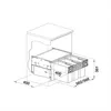 BLANCO 526204 SELECT II 60/3 afvalsystem 45 (3x 15) liter, Productafbeelding-voorbeeld 5