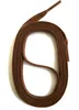 SNORS gewachste Schnürsenkel flach - BRAUN - 6-7mm - 130cm Produktbild-Vorschau 1