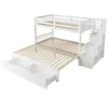 Flieks Etagenbett 90x200cm/180x200cm mit Ausziehbett, Produktbild-Vorschau 8