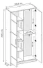 KIER FURNITURE EDEN v1 Kleiderschrank 104,8x205x39cm, 2 Produktbild-Vorschau 7