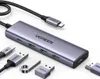 Ugreen 7-in-1 USB-C Hub CM498, Andocken, Dock, 100 W, Grau Produktbild-Vorschau 1