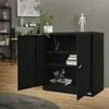 ML-Design Aktenschrank abschließbar, 90x40x90 cm Schwarz, Produktbild-Vorschau 9