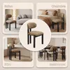 COLAMY 2er-Set Esszimmerstühle aus Chenille, schwarze Produktbild-Vorschau 8