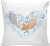 Mr. & Mrs. Panda Kissen 40x40 Hochzeit Mäuse Herz - Weiß - Produktbild-Vorschau 1