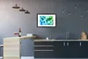 MuchoWow® MuchoWow® Gerahmtes Poster Weltkarte - Blau - Produktbild-Vorschau 2