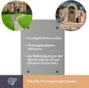 Collage showing two different settings for a mailbox, with text describing features. Podgląd zdjęcia produktu