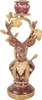 Clayre & Eef Kerzenständer Hirsch 14x11x31 cm Braun Produktbild-Vorschau 1