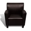 vidaXL Fauteuil marron foncé similicuir Voir les images du produit 10