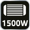 A graphic displaying a power rating for a product. Produktbild-Vorschau